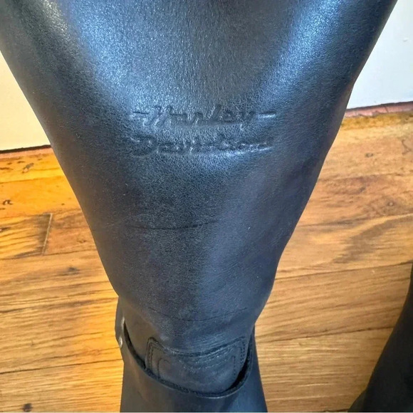 Men’s Harley-Davidson Hustin leather waterproof motorcycle boots size 10.5 - Picture 10 of 12